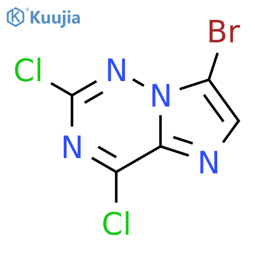 7-bromo-2,4-dichloroimidazo2,1-f1,2,4triazine structure