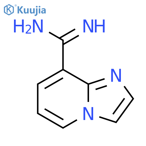 Imidazo[1,2-a]pyridine-8-carboximidamide structure