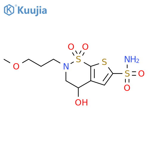 (S)-4-Hydroxy-2-(3-methoxypropyl)-3,4-dihydro-2H-thieno3,2-e1,2thiazine-6-sulfonamide 1,1-Dioxide structure