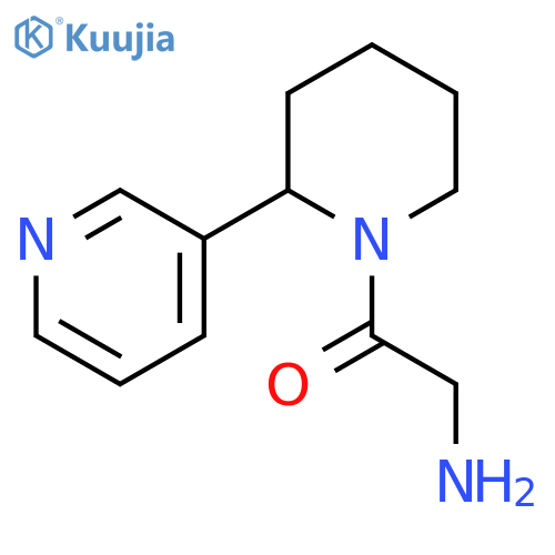 2-amino-1-[2-(pyridin-3-yl)piperidin-1-yl]ethan-1-one structure