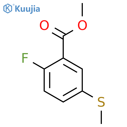 Methyl 2-fluoro-5-(methylsulfanyl)benzoate structure