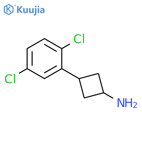 3-(2,5-dichlorophenyl)cyclobutan-1-amine structure
