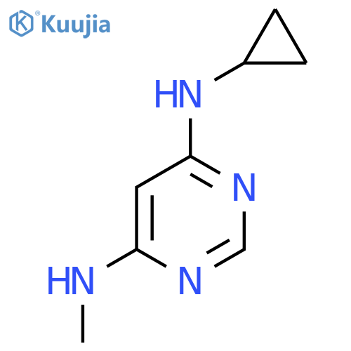 4-N-Cyclopropyl-6-N-methylpyrimidine-4,6-diamine structure