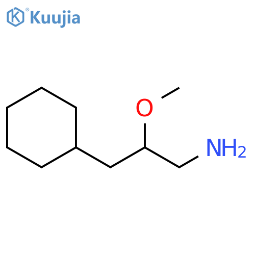 3-cyclohexyl-2-methoxypropan-1-amine structure