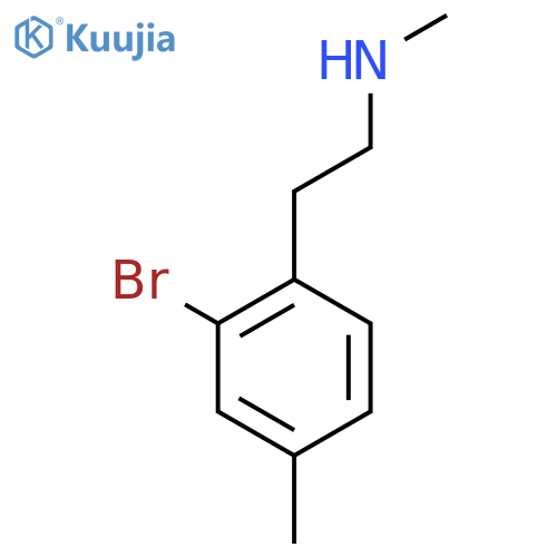 2-(2-bromo-4-methylphenyl)ethyl(methyl)amine structure