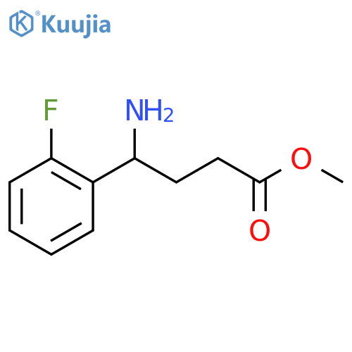 methyl 4-amino-4-(2-fluorophenyl)butanoate structure
