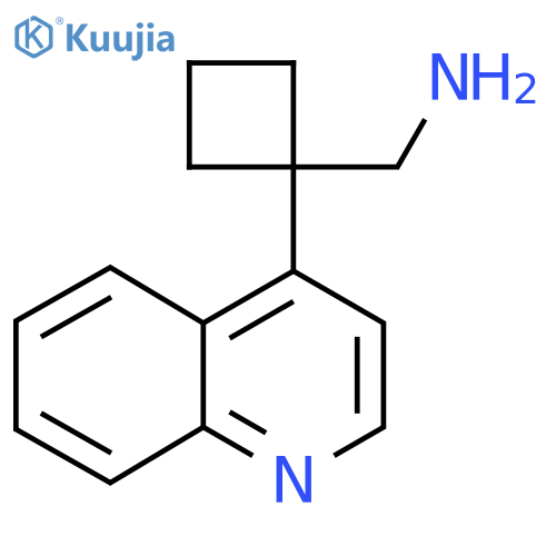 1-(quinolin-4-yl)cyclobutylmethanamine structure