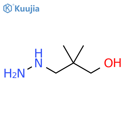 3-hydrazinyl-2,2-dimethylpropan-1-ol structure
