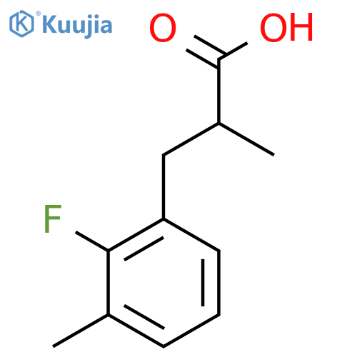 3-(2-fluoro-3-methylphenyl)-2-methylpropanoic acid structure