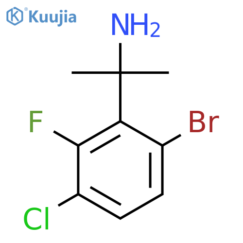 2-(6-bromo-3-chloro-2-fluorophenyl)propan-2-amine structure