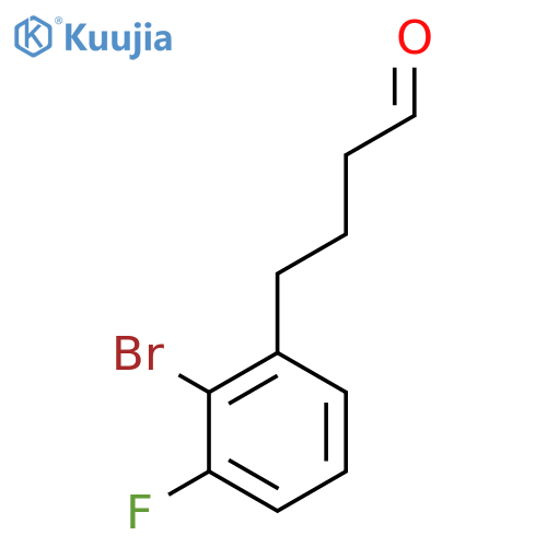 4-(2-Bromo-3-fluorophenyl)butanal structure