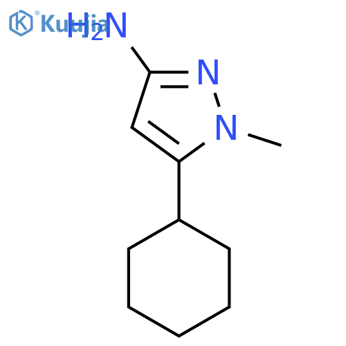 5-cyclohexyl-1-methyl-1H-pyrazol-3-amine structure