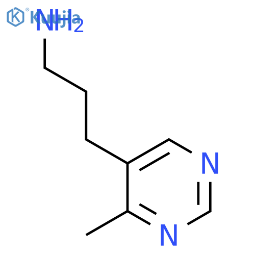 3-(4-methylpyrimidin-5-yl)propan-1-amine structure