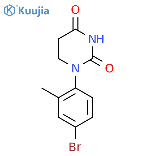 1-(4-Bromo-2-methylphenyl)-1,3-diazinane-2,4-dione structure