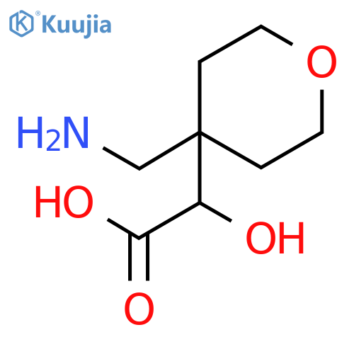 2H-Pyran-4-acetic acid, 4-(aminomethyl)tetrahydro-α-hydroxy- structure