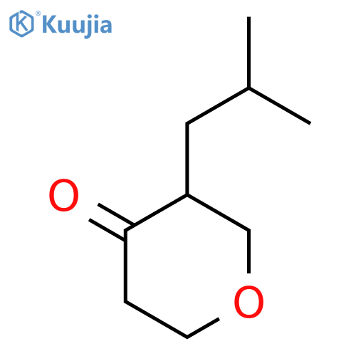 3-(2-Methylpropyl)oxan-4-one structure