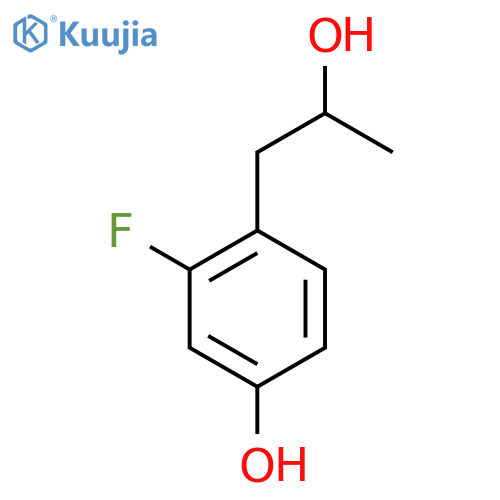 3-fluoro-4-(2-hydroxypropyl)phenol structure