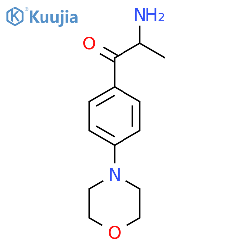 2-amino-1-4-(morpholin-4-yl)phenylpropan-1-one structure