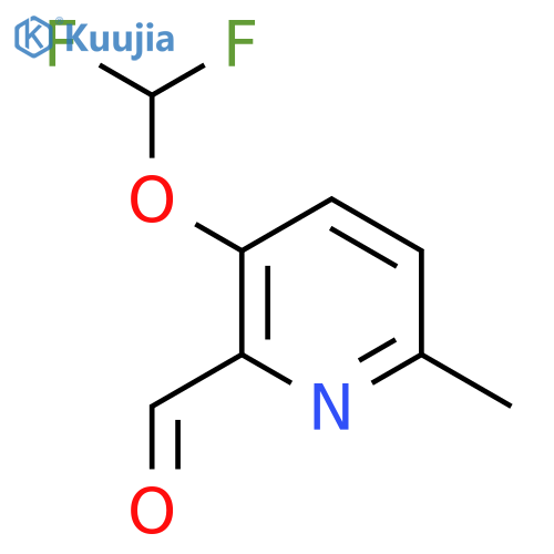 3-(Difluoromethoxy)-6-methylpyridine-2-carbaldehyde structure