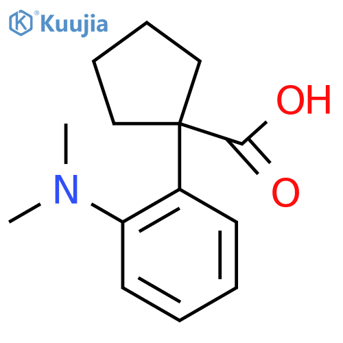 1-2-(dimethylamino)phenylcyclopentane-1-carboxylic acid structure
