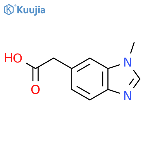 2-(1-methyl-1H-1,3-benzodiazol-6-yl)acetic acid structure