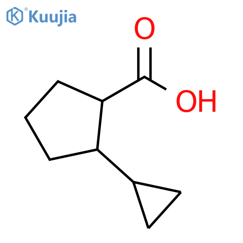 2-cyclopropylcyclopentane-1-carboxylic acid structure