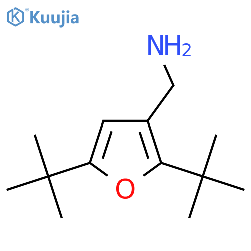 (2,5-Di-tert-butylfuran-3-yl)methanamine structure