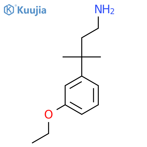 3-(3-ethoxyphenyl)-3-methylbutan-1-amine structure