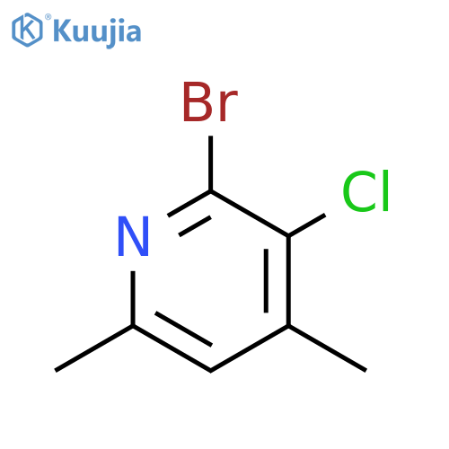 Pyridine, 2-bromo-3-chloro-4,6-dimethyl- structure