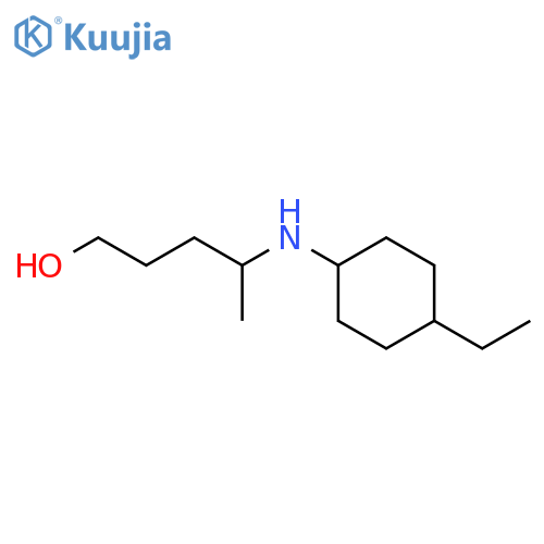 4-(4-ethylcyclohexyl)aminopentan-1-ol structure
