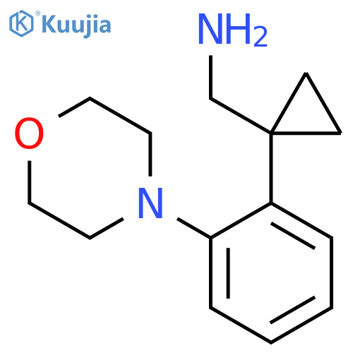 {1-2-(morpholin-4-yl)phenylcyclopropyl}methanamine structure