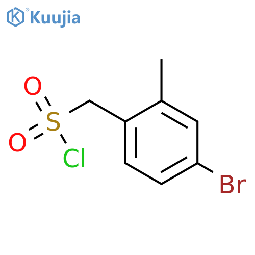 (4-bromo-2-methylphenyl)methanesulfonyl chloride structure