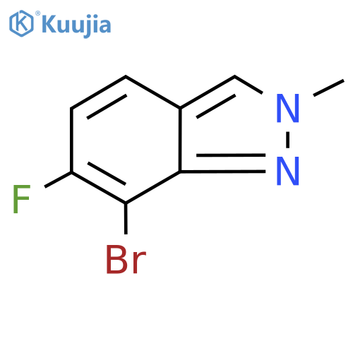 7-bromo-6-fluoro-2-methyl-indazole structure