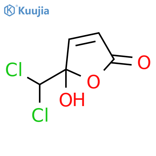 2(5H)-Furanone, 5-(dichloromethyl)-5-hydroxy- structure