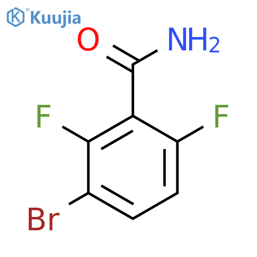 3-Bromo-2,6-difluorobenzamide structure