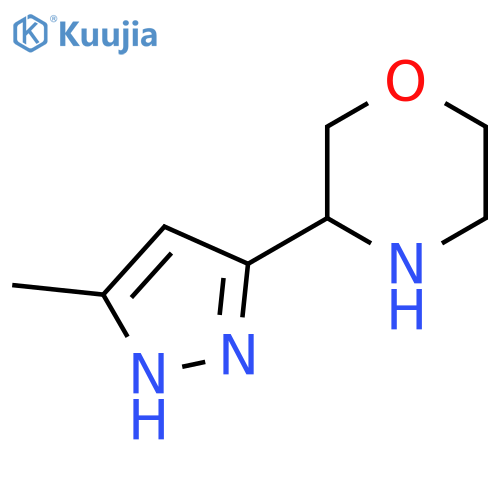 3-(5-methyl-1H-pyrazol-3-yl)morpholine structure
