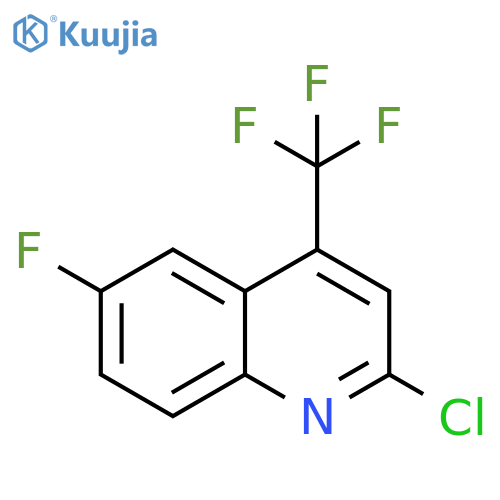 2-Chloro-6-fluoro-4-(trifluoromethyl)quinoline structure