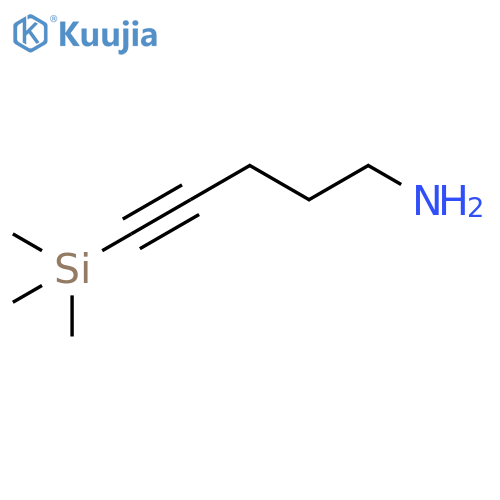 (5-aminopent-1-yn-1-yl)trimethylsilane structure