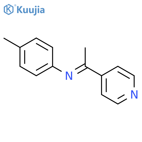 Benzenamine, 4-methyl-N-[1-(4-pyridinyl)ethylidene]- structure
