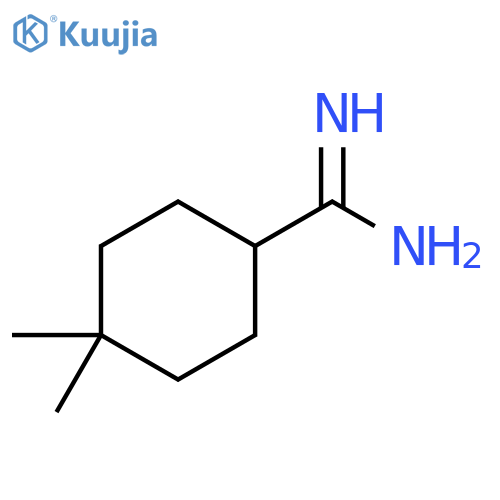4,4-dimethylcyclohexane-1-carboximidamide structure