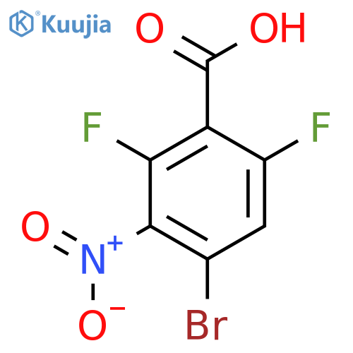 4-Bromo-2,6-difluoro-3-nitrobenzoic acid structure