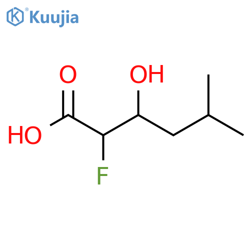 2-fluoro-3-hydroxy-5-methylhexanoic acid structure