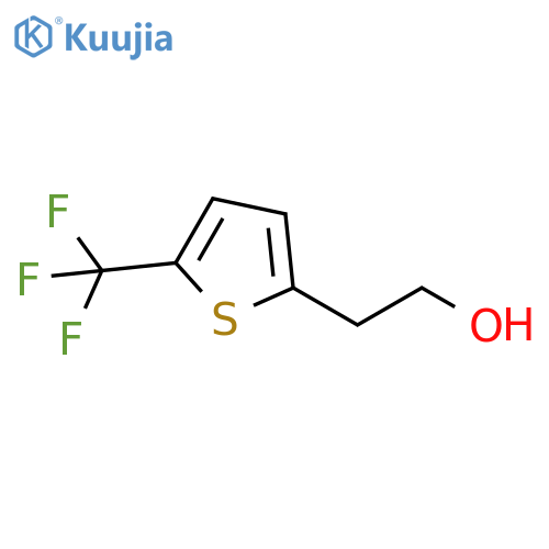 2-5-(trifluoromethyl)thiophen-2-ylethan-1-ol structure