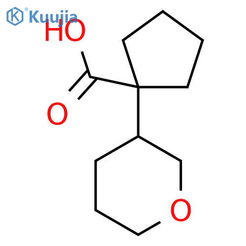 1-(oxan-3-yl)cyclopentane-1-carboxylic acid structure