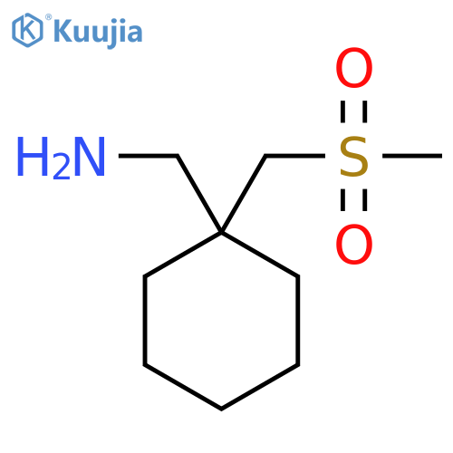 1-(methanesulfonylmethyl)cyclohexylmethanamine structure