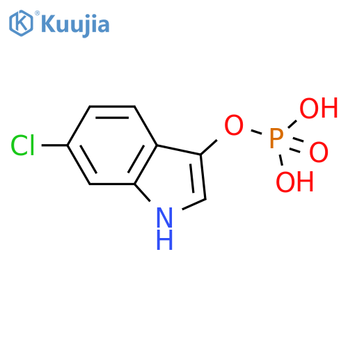 1H-Indol-3-ol, 6-chloro-, dihydrogen phosphate (ester) structure
