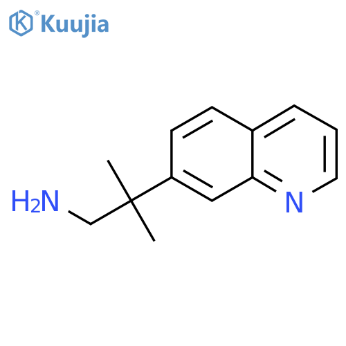 2-Methyl-2-(quinolin-7-yl)propan-1-amine structure