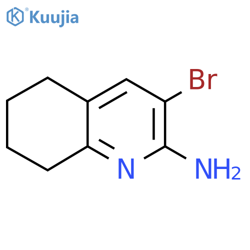 3-Bromo-5,6,7,8-tetrahydroquinolin-2-amine structure