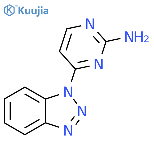 4-(1H-1,2,3-benzotriazol-1-yl)pyrimidin-2-amine structure