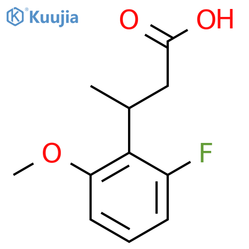 3-(2-fluoro-6-methoxyphenyl)butanoic acid structure